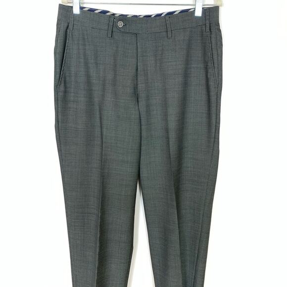 Hiltl New Wool Trousers Men's Size 34x33 Business Office Pants - Picture 3 of 9